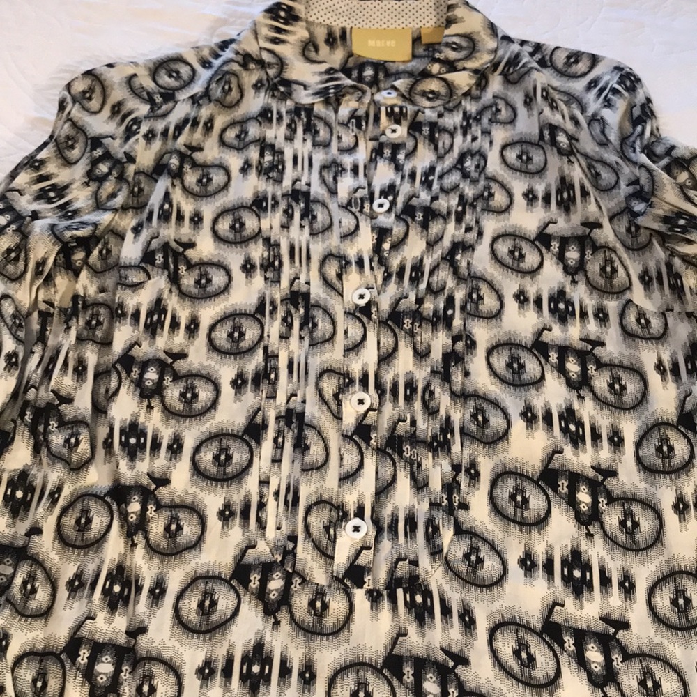 Maeve Bicycle Button Down Size 0 - image 3